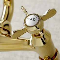 Kingston Brass KS113X-P Essex Two Handle Wall Mount Kitchen Faucet