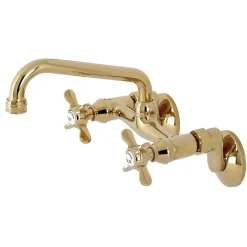 Kingston Brass KS113X-P Essex Two Handle Wall Mount Kitchen Faucet