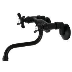Kingston Brass KS116X-P Essex Two Handle Wall Mount Bathroom Faucet