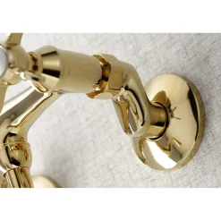 Kingston Brass KS116X-P Essex Two Handle Wall Mount Bathroom Faucet