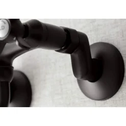 Kingston Brass KS116X-P Essex Two Handle Wall Mount Bathroom Faucet