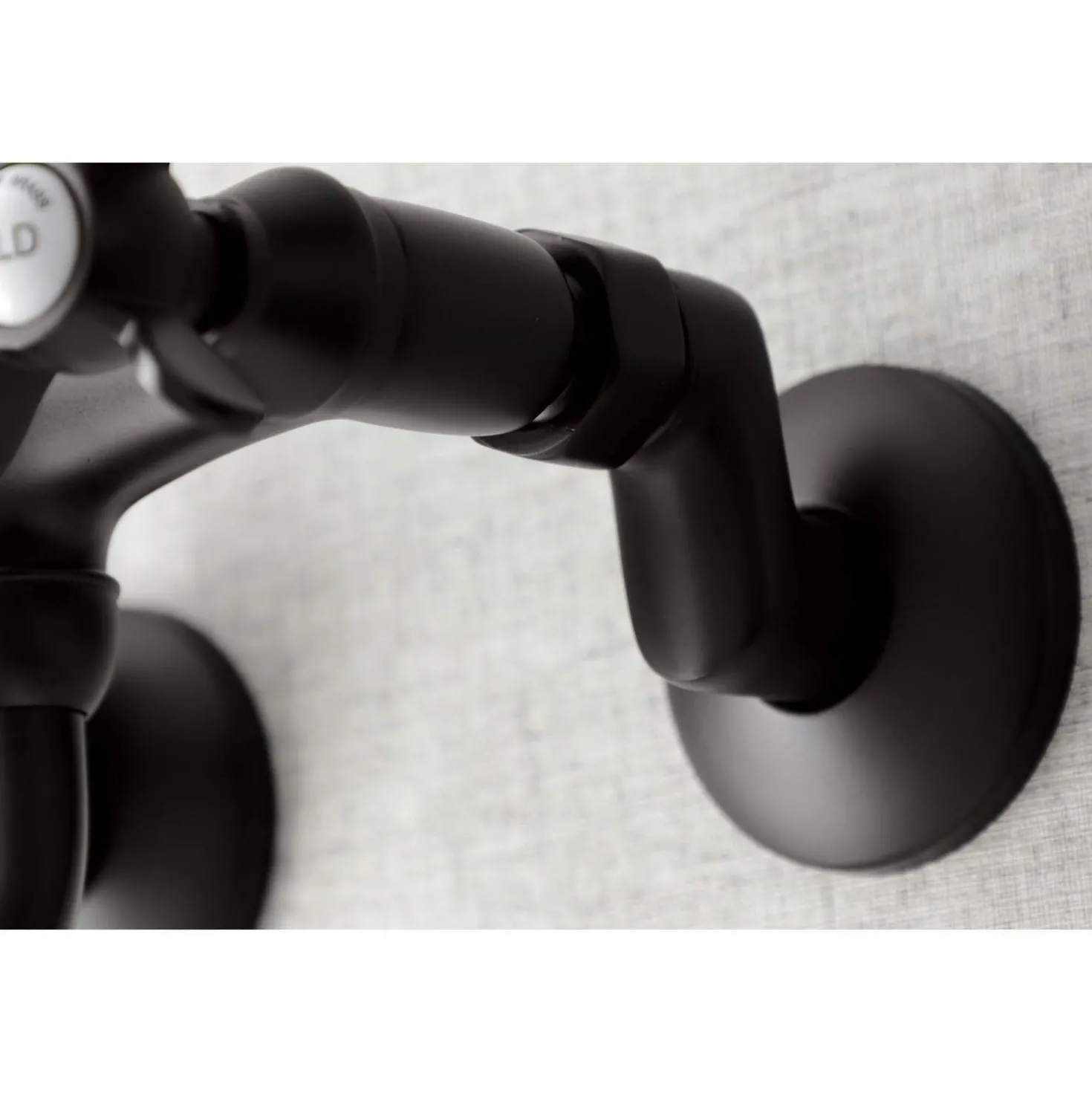 Kingston Brass KS116X-P Essex Two Handle Wall Mount Bathroom Faucet