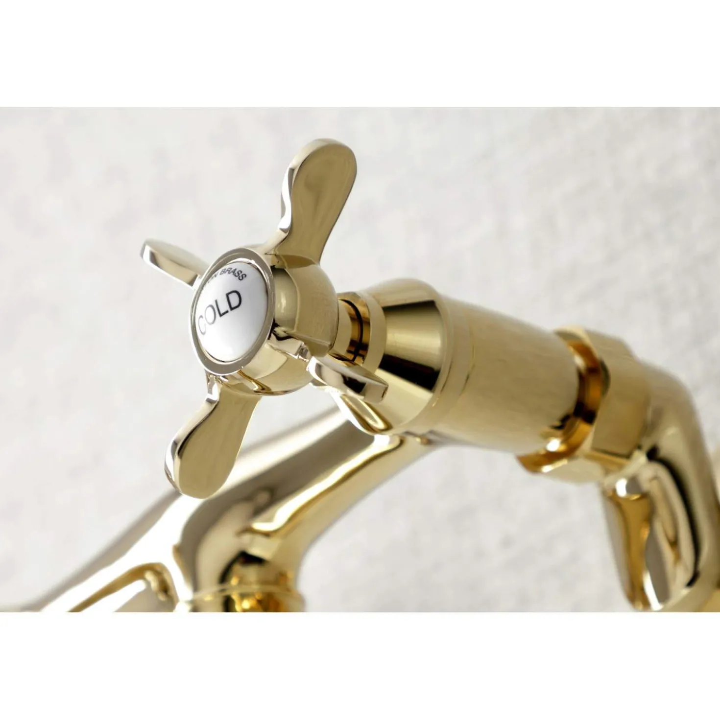 Kingston Brass KS116X-P Essex Two Handle Wall Mount Bathroom Faucet