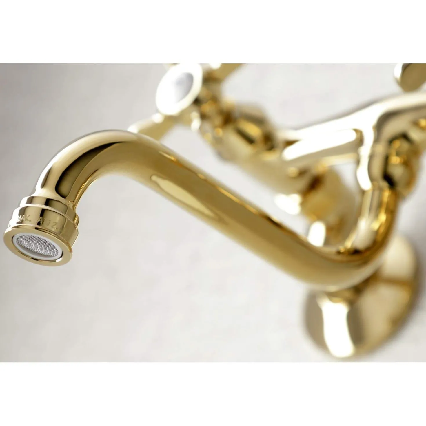 Kingston Brass KS116X-P Essex Two Handle Wall Mount Bathroom Faucet