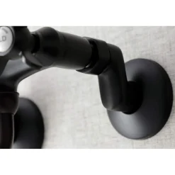 Kingston Brass KS116X-P Essex Two Handle Wall Mount Bathroom Faucet