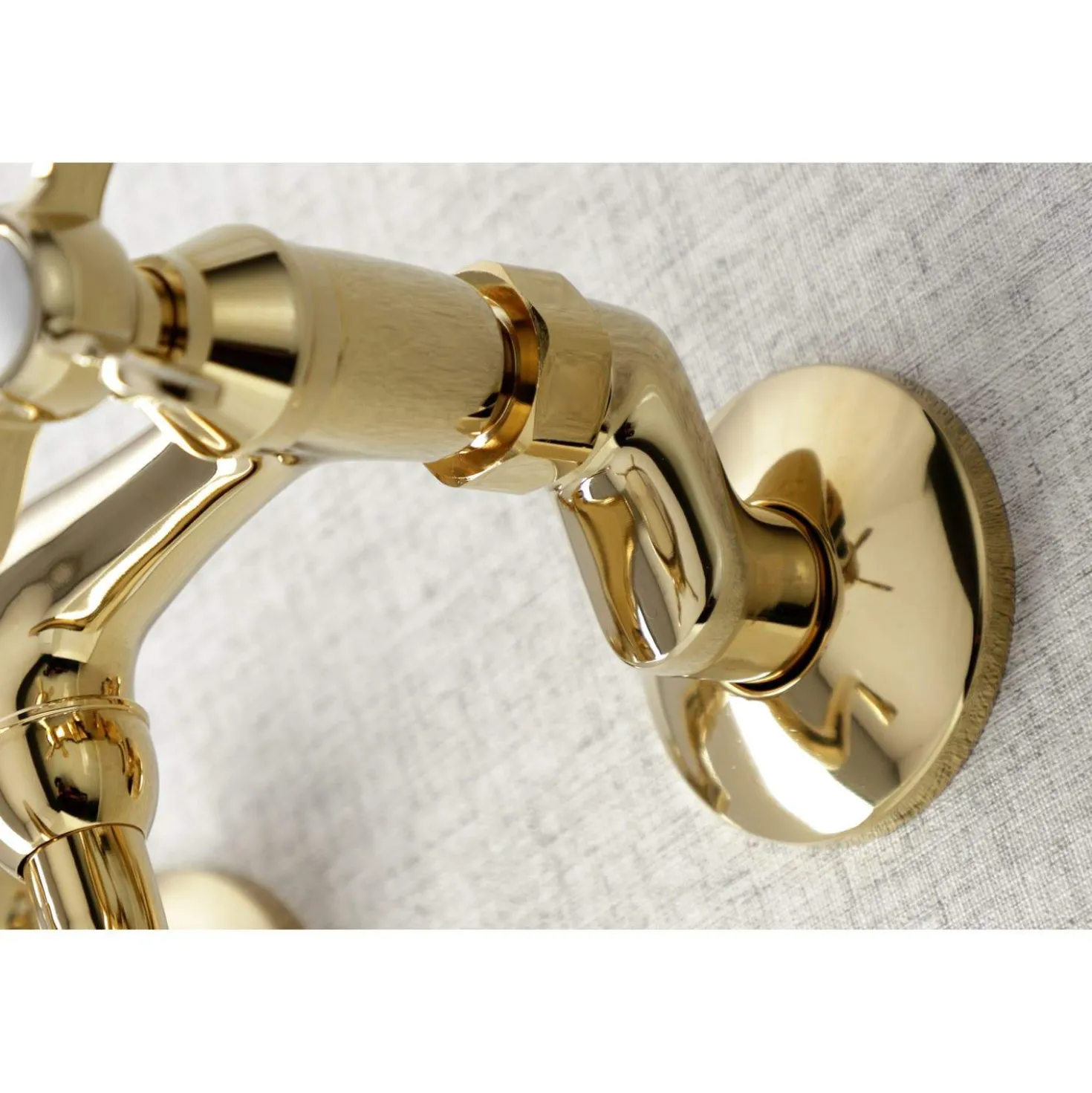 Kingston Brass KS115X-P Essex Two Handle Wall Mount Bathroom Faucet