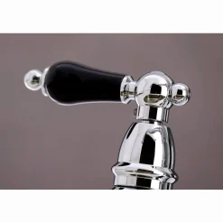 Kingston Brass KS327XPKLBS-P Duchess Bridge Kitchen Faucet with Brass Sprayer