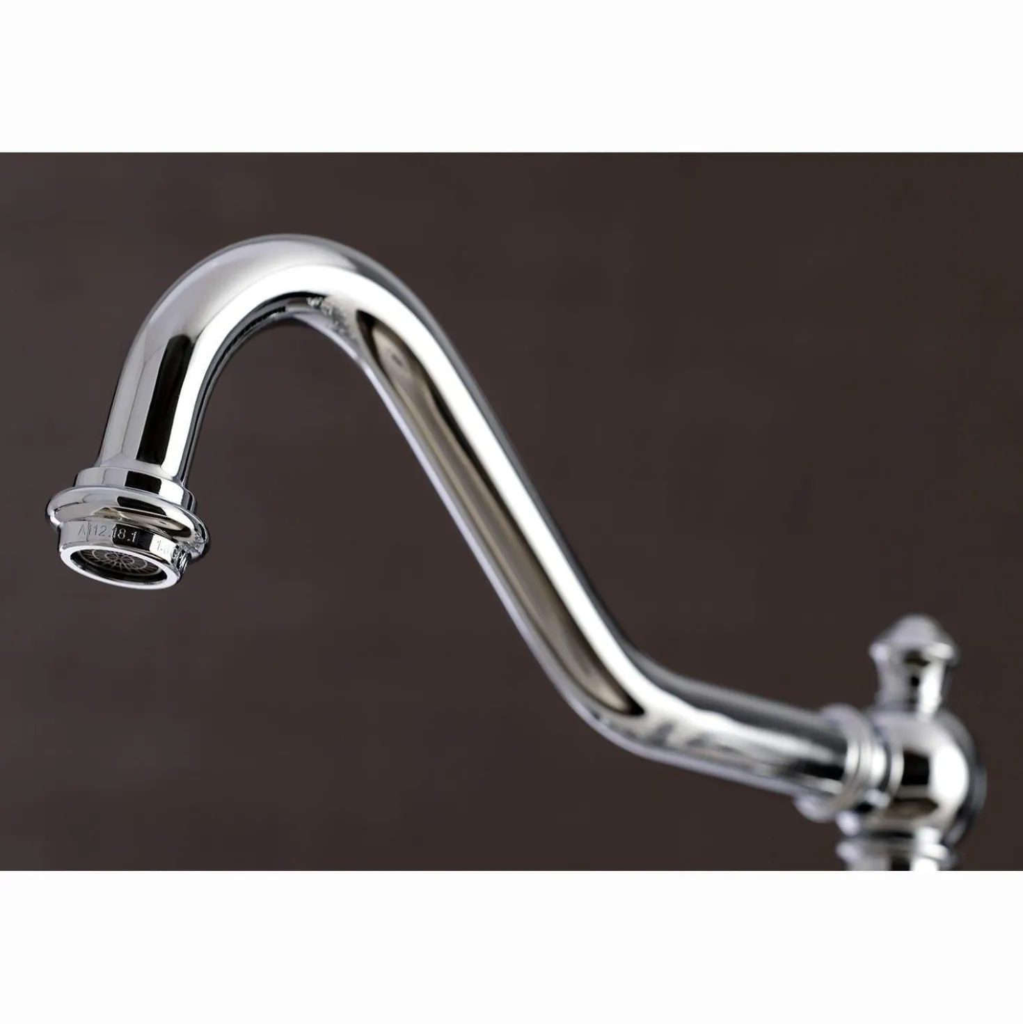 Kingston Brass KS327XPKLBS-P Duchess Bridge Kitchen Faucet with Brass Sprayer