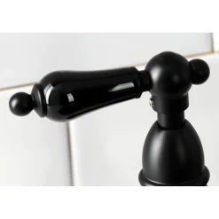 Kingston Brass KS127XPKLBS-P Duchess Bridge Kitchen Faucet with Brass Sprayer