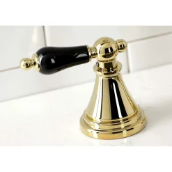 Kingston Brass KS279XPKLBS-P Duchess Widespread Kitchen Faucet with Brass Sprayer