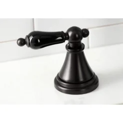 Kingston Brass KS279XPKLBS-P Duchess Widespread Kitchen Faucet with Brass Sprayer