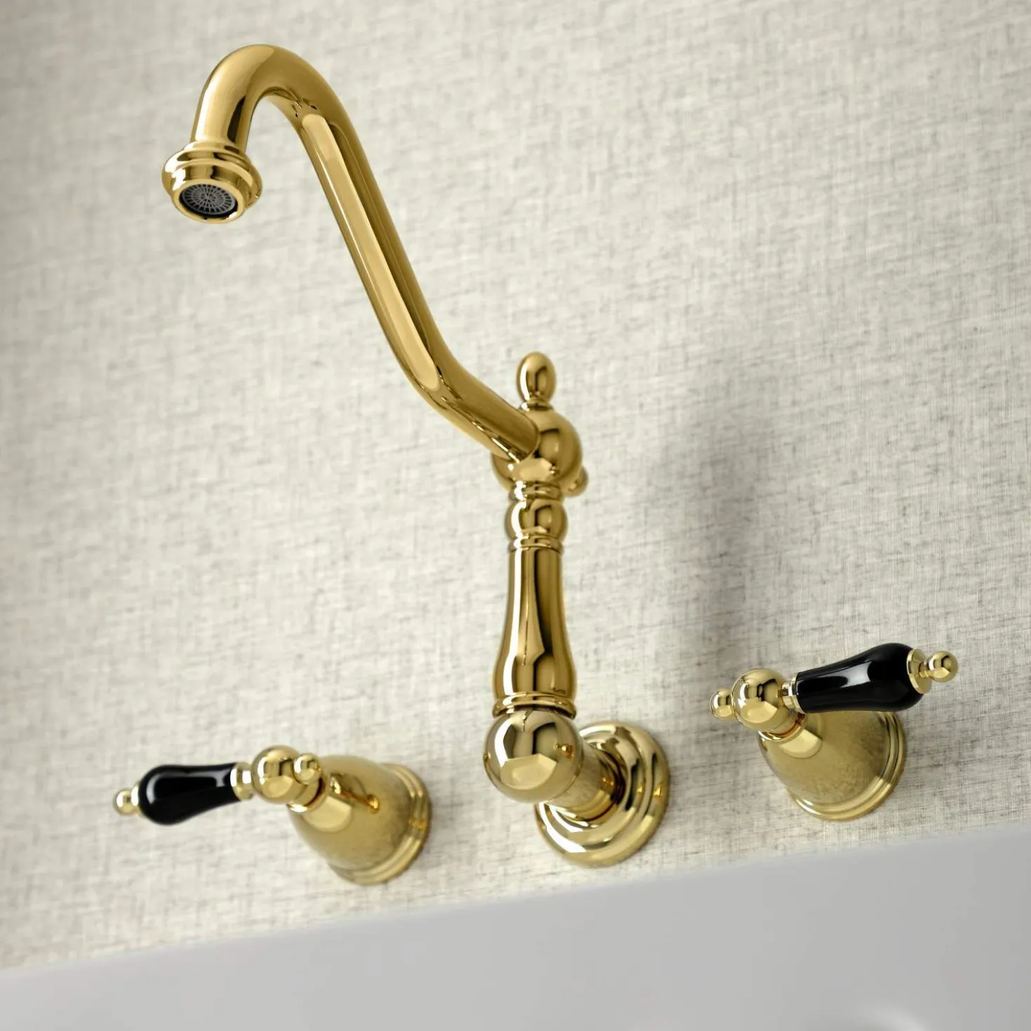 Kingston Brass KS128XPKL-P Duchess Wall Mount Kitchen Faucet