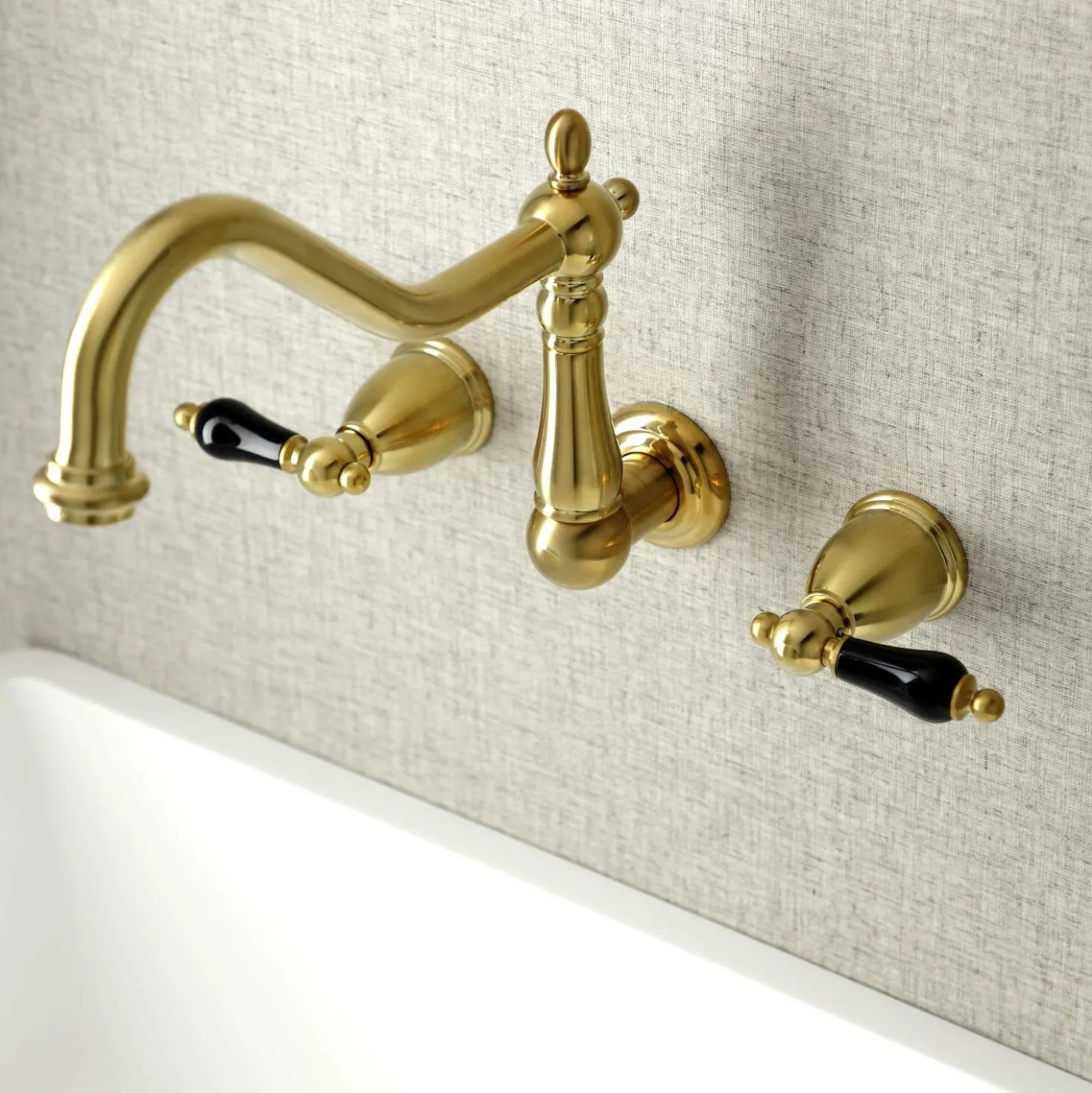 Kingston Brass KS128XPKL-P Duchess Wall Mount Kitchen Faucet