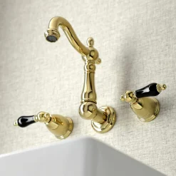 Kingston Brass KS122XPKL-P Duchess Two-Handle Wall Mount Bathroom Faucet