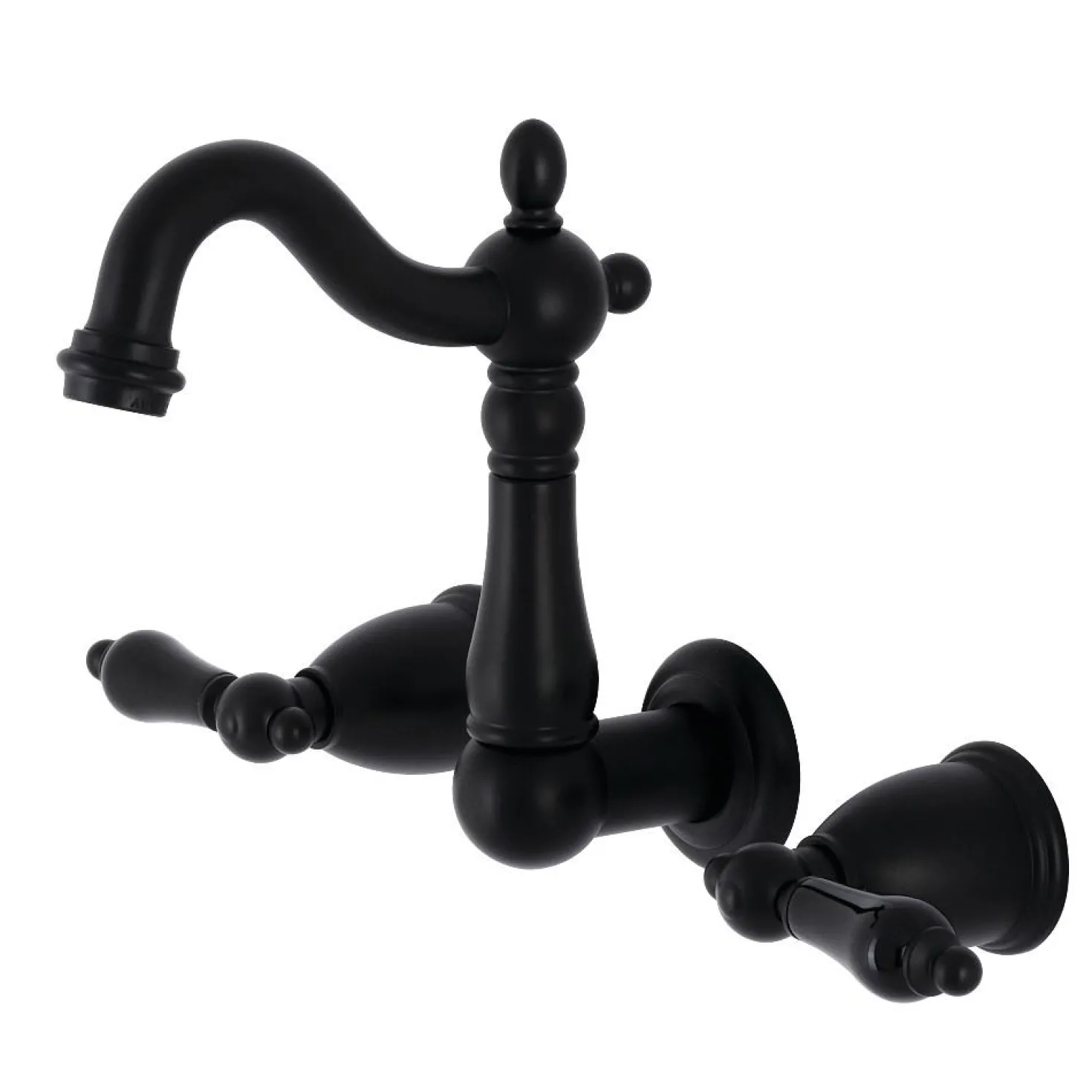 Kingston Brass KS122XPKL-P Duchess Two-Handle Wall Mount Bathroom Faucet