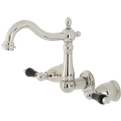Kingston Brass KS125XPKL-P Duchess Two-Handle Wall Mount Bathroom Faucet