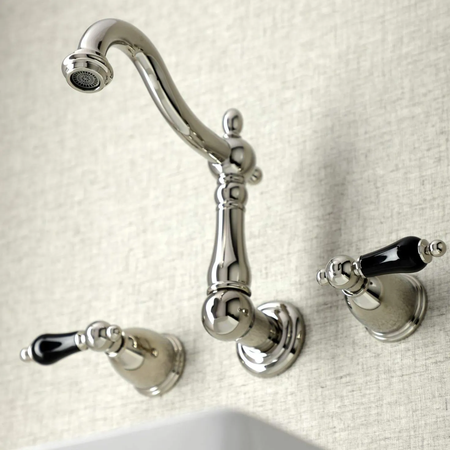 Kingston Brass KS125XPKL-P Duchess Two-Handle Wall Mount Bathroom Faucet