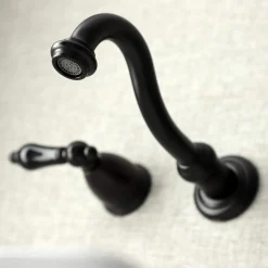 Kingston Brass KS312XPKL-P Duchess Two-Handle Wall Mount Bathroom Faucet