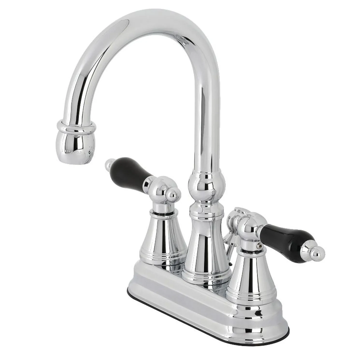 Kingston Brass KS261XPKL-P Duchess 4 in. Centerset Bathroom Faucet with Brass Pop-Up