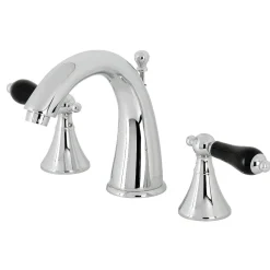 Kingston Brass KS297XPKL-P Duchess Widespread Bathroom Faucet with Brass Pop-Up