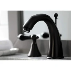 Kingston Brass KS297XPKL-P Duchess Widespread Bathroom Faucet with Brass Pop-Up