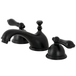 Kingston Brass KS396XPKL-P Duchess Widespread Bathroom Faucet with Brass Pop-Up