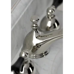 Kingston Brass KS396XPKL-P Duchess Widespread Bathroom Faucet with Brass Pop-Up
