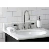 Kingston Brass KS298XPKL-P Duchess Widespread Bathroom Faucet with Brass Pop-Up
