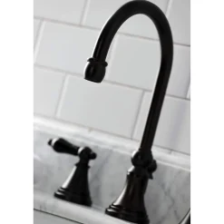 Kingston Brass KS298XPKL-P Duchess Widespread Bathroom Faucet with Brass Pop-Up