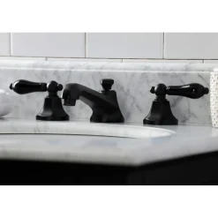 Kingston Brass KS446XPKL-P Duchess Widespread Bathroom Faucet with Brass Pop-Up