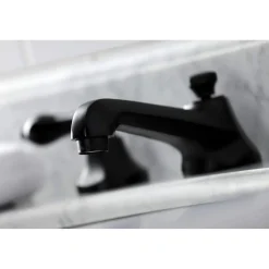 Kingston Brass KS446XPKL-P Duchess Widespread Bathroom Faucet with Brass Pop-Up