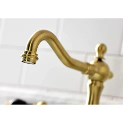 Kingston Brass KS197XPKL-P Duchess Widespread Bathroom Faucet with Brass Pop-Up