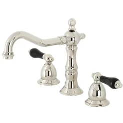 Kingston Brass KS197XPKL-P Duchess Widespread Bathroom Faucet with Brass Pop-Up