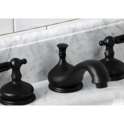 Kingston Brass KS116XPKL-P Duchess Widespread Bathroom Faucet with Brass Pop-Up