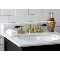 Kingston Brass KS116XPKL-P Duchess Widespread Bathroom Faucet with Brass Pop-Up
