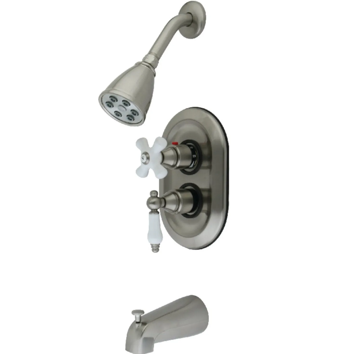 Kingston Brass KS363X0PL-P Tub and Shower Faucet