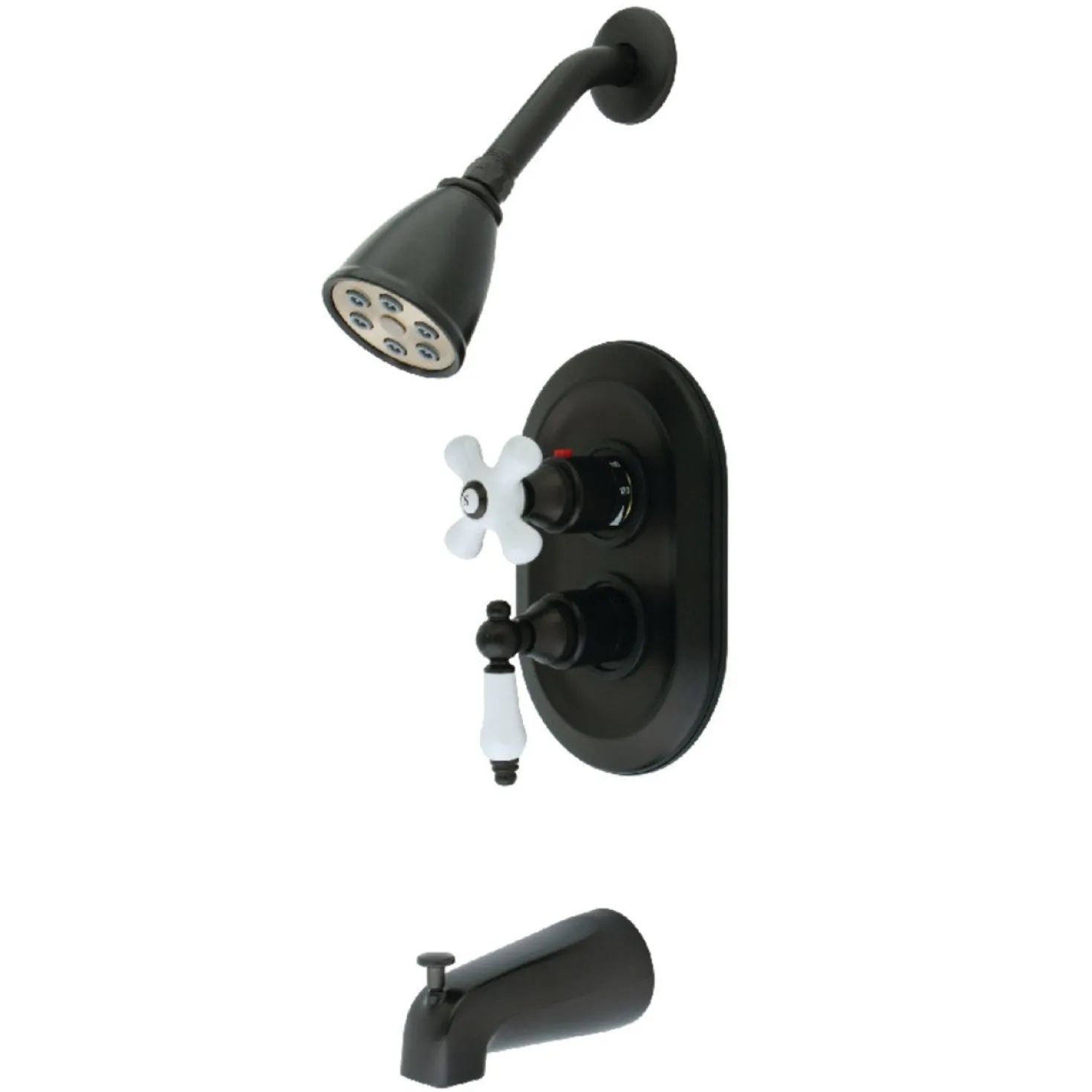 Kingston Brass KS363X0PL-P Tub and Shower Faucet