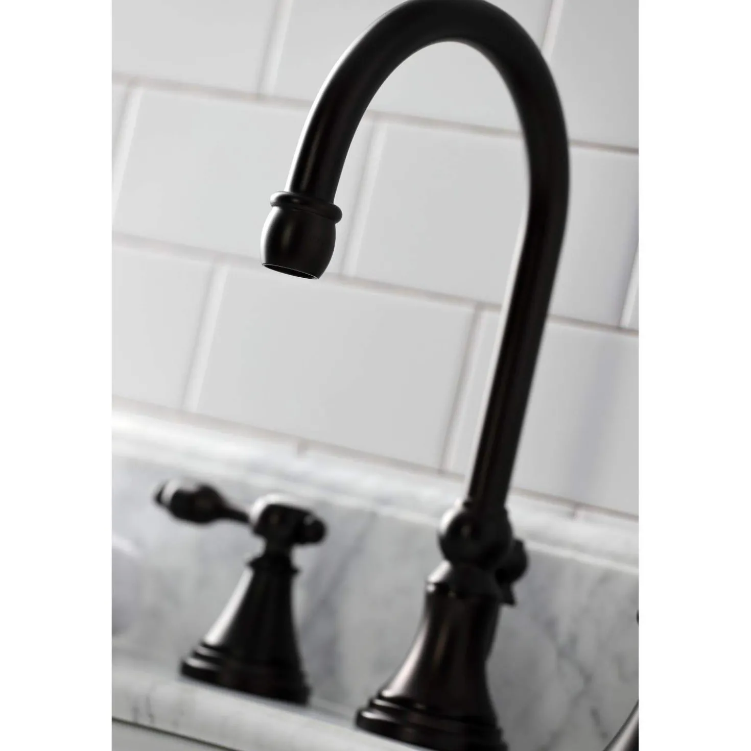 Kingston Brass KS298XTAL-P Tudor Widespread Bathroom Faucet with Brass Pop-Up