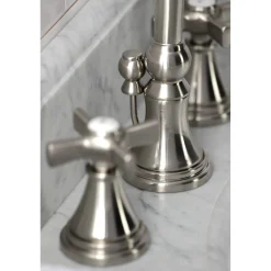 Kingston Brass KS298XZX-P Millennium Widespread Bathroom Faucet with Brass Pop-Up