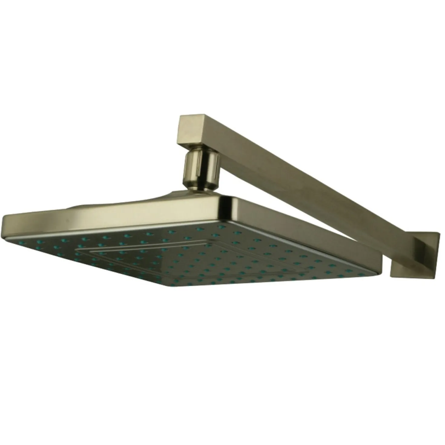 Kingston Brass KX4648CK Claremont 8" Rainfall Square Showerhead with 16" Shower Arm in Brushed Nickel