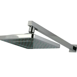 Kingston Brass KX4641CK Square Showerhead with Shower Arm in Polished Chrome