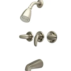 Kingston Brass Legacy Three Handle Tub and Shower Faucet