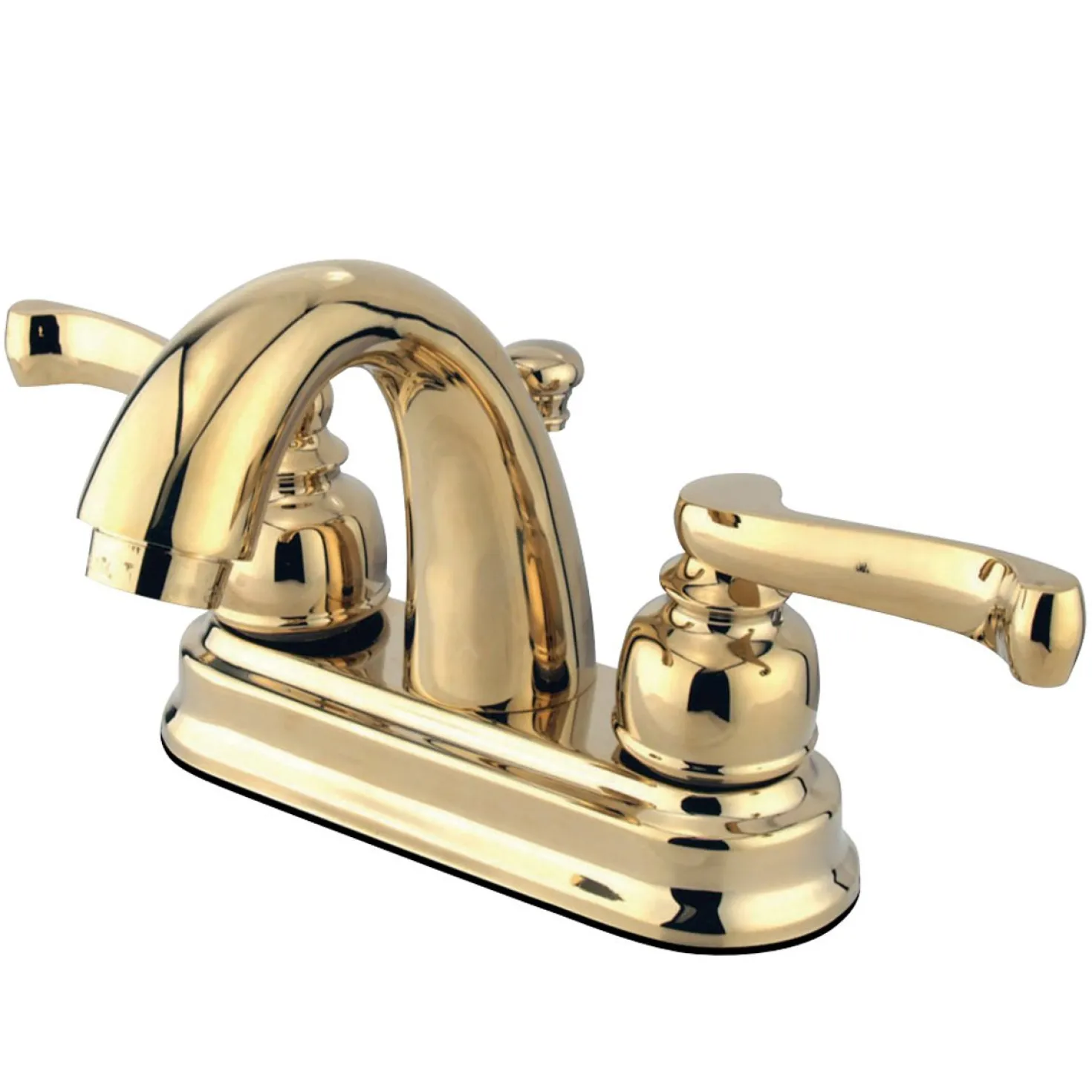 Kingston Brass Lever-Handle 4-Inch Centerset Bathroom Faucet