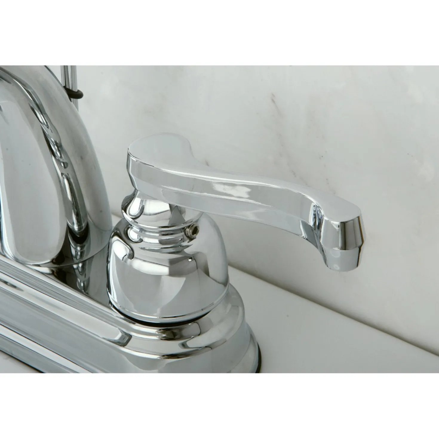 Kingston Brass Lever-Handle 4-Inch Centerset Bathroom Faucet