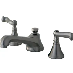 Kingston Brass Lever-Handle 8-Inch Widespread Bathroom Faucet