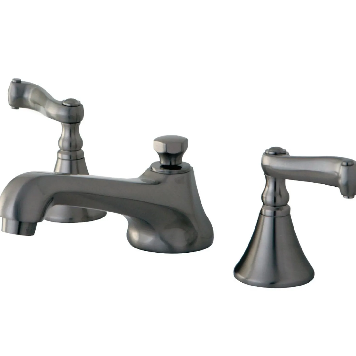 Kingston Brass Lever-Handle 8-Inch Widespread Bathroom Faucet