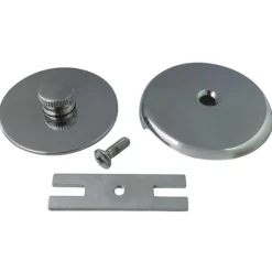 Kingston Brass Made to Match DTL5303A1 Quick Cover Up Tub Stopper in Polished Chrome with Overflow Plate