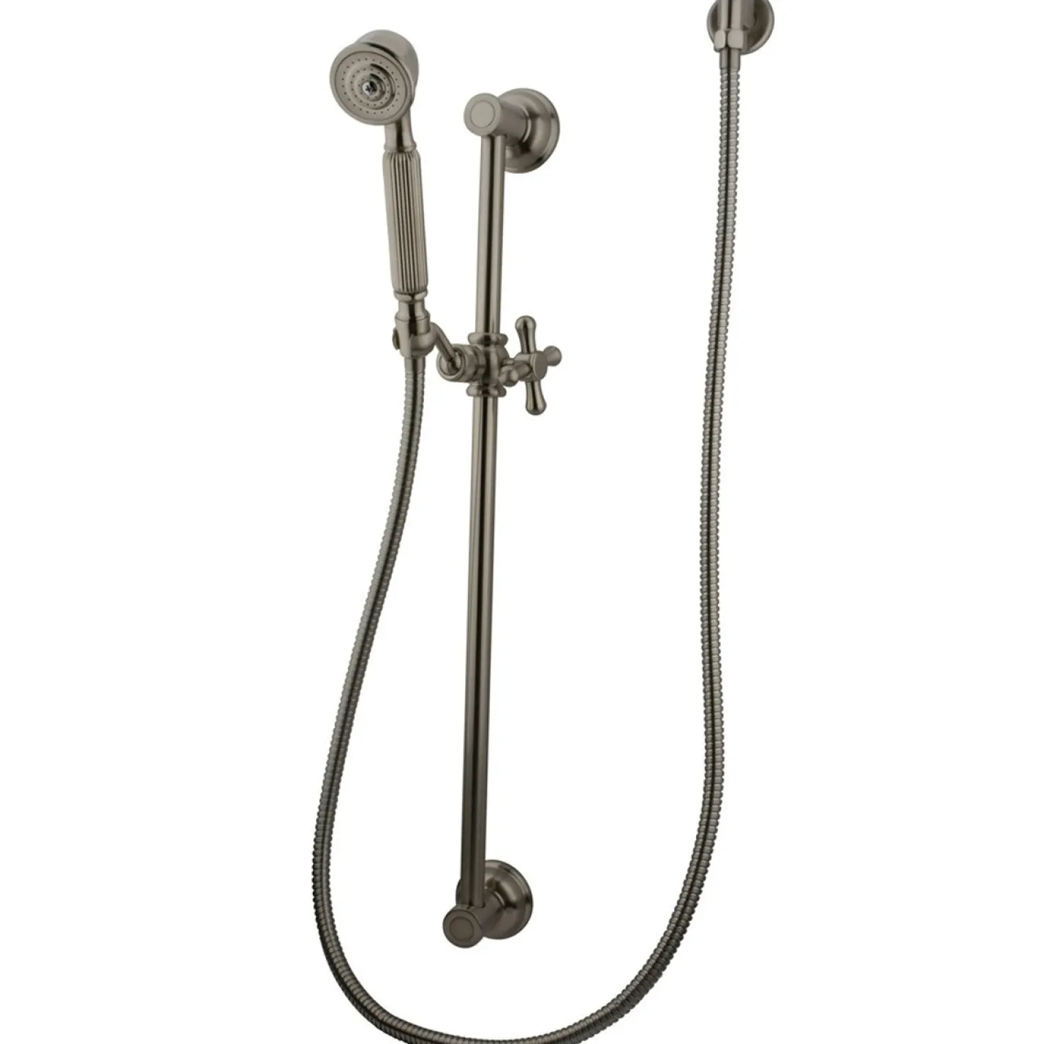 Kingston Brass Made to Match 4 Piece Shower Combo in Satin Nickel
