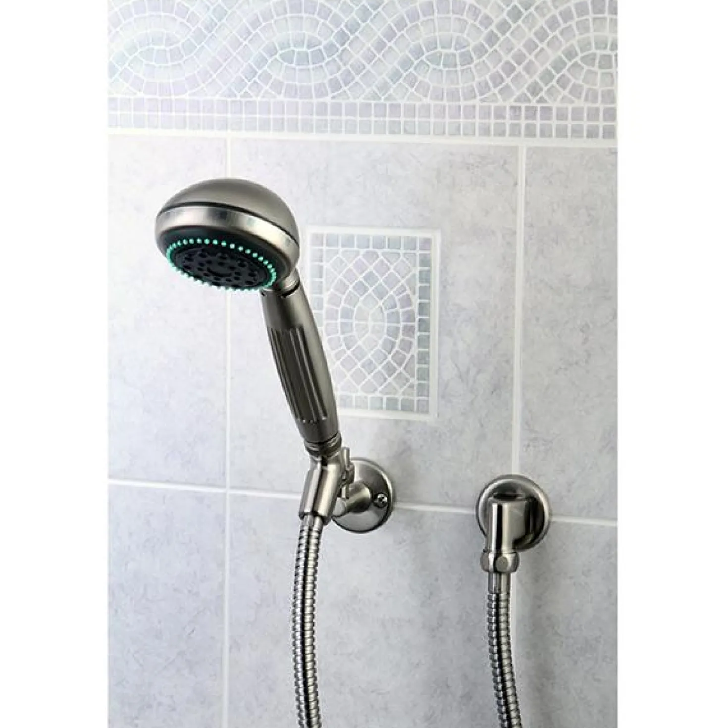 Kingston Brass Made to Match 5 Setting Hand Shower with Hose in Satin Nickel