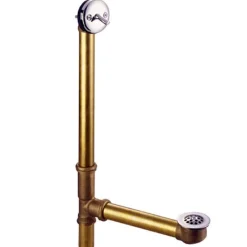 Kingston Brass Made to Match Trip Lever Waste and Overflow with Grid
